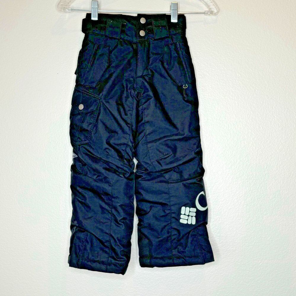 COLUMBIA KIDS Snow Board Pants Youth 4/5 Black Ski Outerwear Waterproof Kids